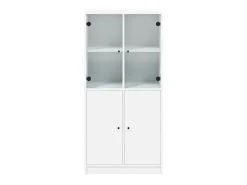 Armário alto c/ portas 68x37x142 cm derivados de madeira branco