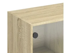 Armário alto com portas derivados de madeira carvalho sonoma