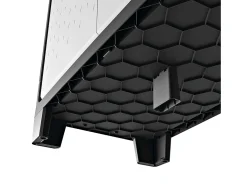 Armário arrumação c/ prateleiras Titan 182 cm preto e cinzento