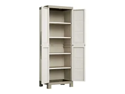 Armário arrumação Excellence 182cm bege/cinzento-acastanhado