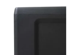 Armário arrumação para jardim c/ 3 prateleiras preto e cinzento