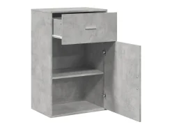Armário arrumação 56,5x39x90 cm derivados madeira cinza cimento