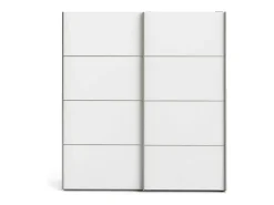 Armário Attilio de 2 portas, Móveis de quarto, Armário, Armário, 182x64 h202 cm, Branco