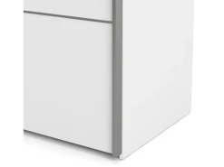 Armário Attilio de 2 portas, Móveis de quarto, Armário, Armário, 182x64 h202 cm, Branco
