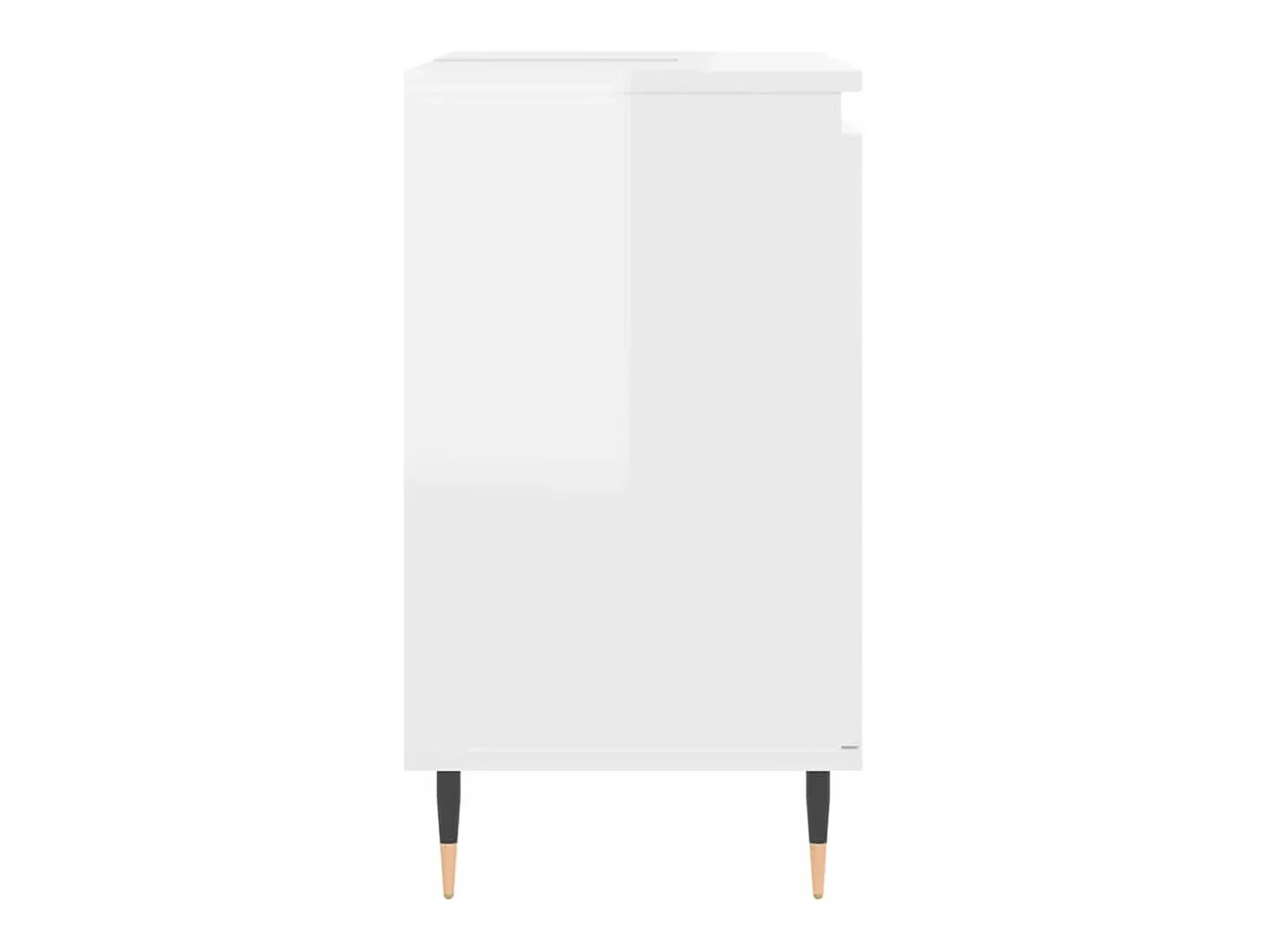 Armário casa banho 58x33x60 cm deriv. madeira branco brilhante