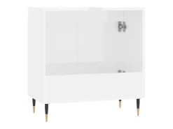 Armário casa banho 58x33x60 cm deriv. madeira branco brilhante