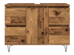 Armário casa banho 80x33x60 cm derivados madeira madeira velha
