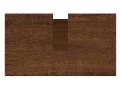 Armário casa banho 58x33x60 cm deriv. madeira carvalho castanho