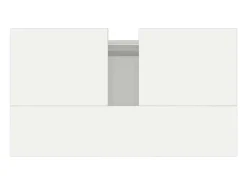 Armário casa banho 58x33x60 cm deriv. madeira branco brilhante