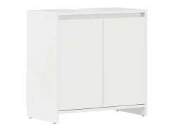 Armário casa de banho 60x33x61 cm contrapl. branco brilhante