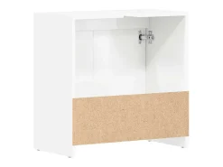 Armário casa de banho 60x33x61 cm contrapl. branco brilhante