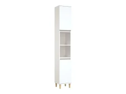Armário casa de banho 30x30x190 cm derivados de madeira branco
