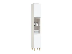 Armário casa de banho 30x30x190 cm derivados de madeira branco