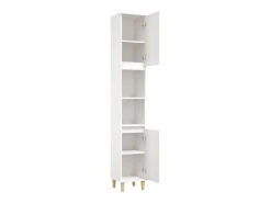 Armário casa de banho 30x30x190 cm derivados de madeira branco
