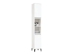 Armário casa de banho 30x30x190 cm derivados de madeira branco