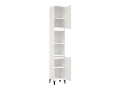 Armário casa de banho 30x30x190 cm derivados de madeira branco