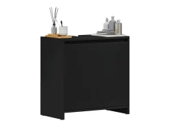 Armário casa de banho 60x33x61 cm contraplacado preto