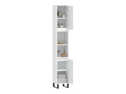 Armário casa de banho 30x30x190 cm derivados de madeira branco