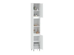 Armário casa de banho 30x30x190 cm derivados de madeira branco
