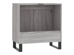 Armário casa de banho 58x33x60cm derivados madeira cinza sonoma