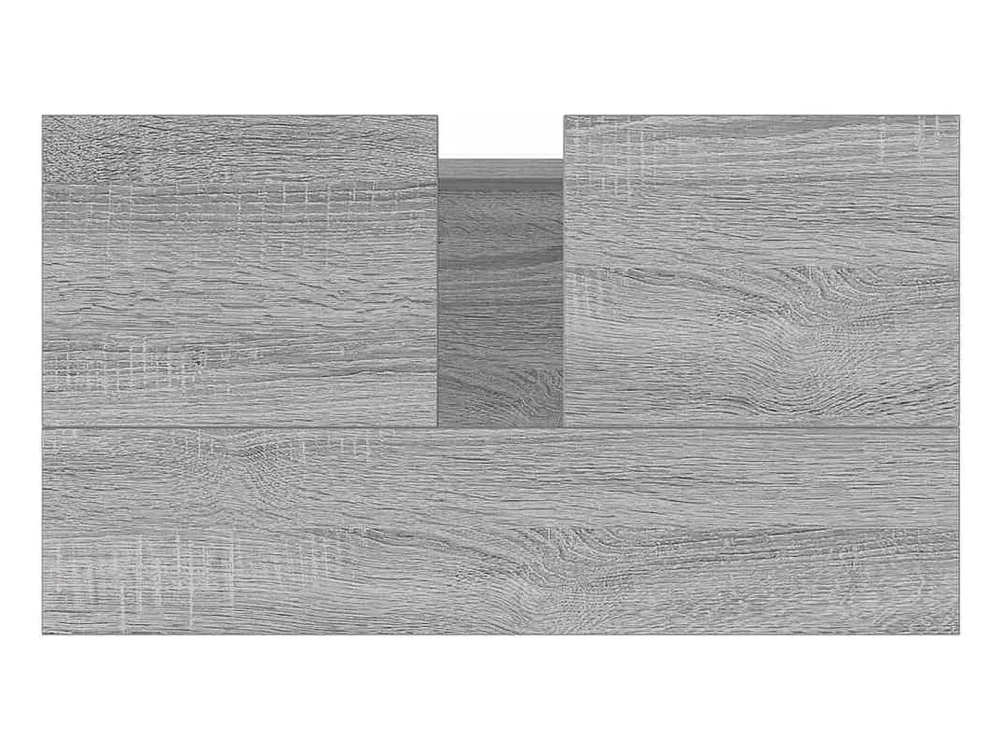 Armário casa de banho 58x33x60cm derivados madeira cinza sonoma