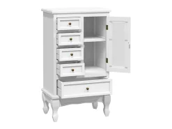 Armário com 5 gavetas 2 prateleiras branco