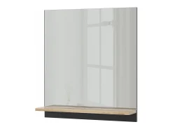 Armário com espelho de casa de banho antracite/artesanal 60x14x67 marelle