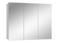 Armário com espelho de casa de banho branco 100x16.9x79.8 sola
