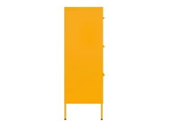 Armário com gavetas aço 80x35x101,5 cm amarelo mostarda