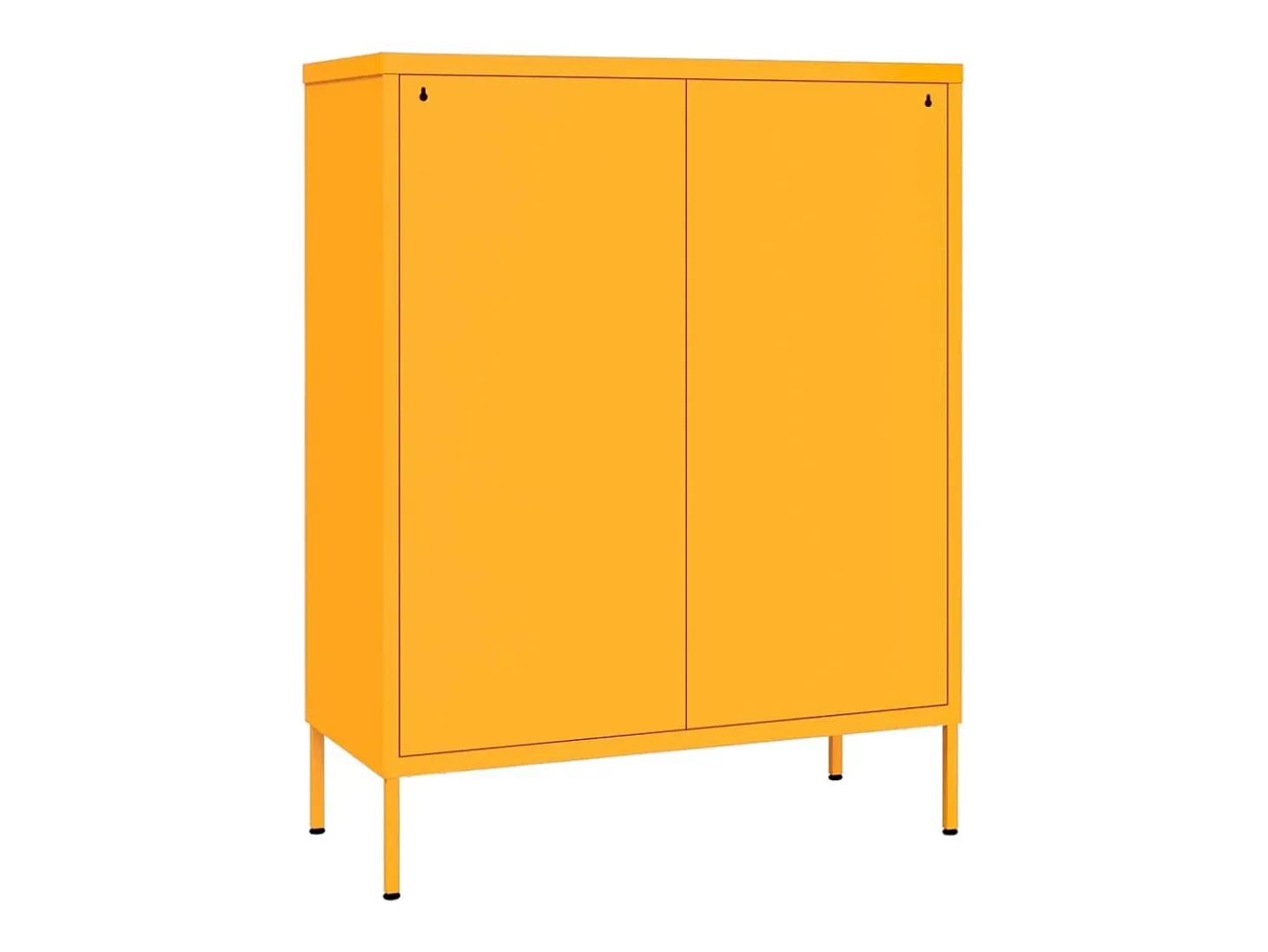 Armário com gavetas aço 80x35x101,5 cm amarelo mostarda