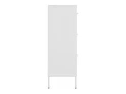 Armário com gavetas aço 80x35x101,5 cm branco