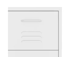 Armário com gavetas aço 80x35x101,5 cm branco