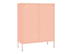 Armário com gavetas aço 80x35x101,5 cm rosa
