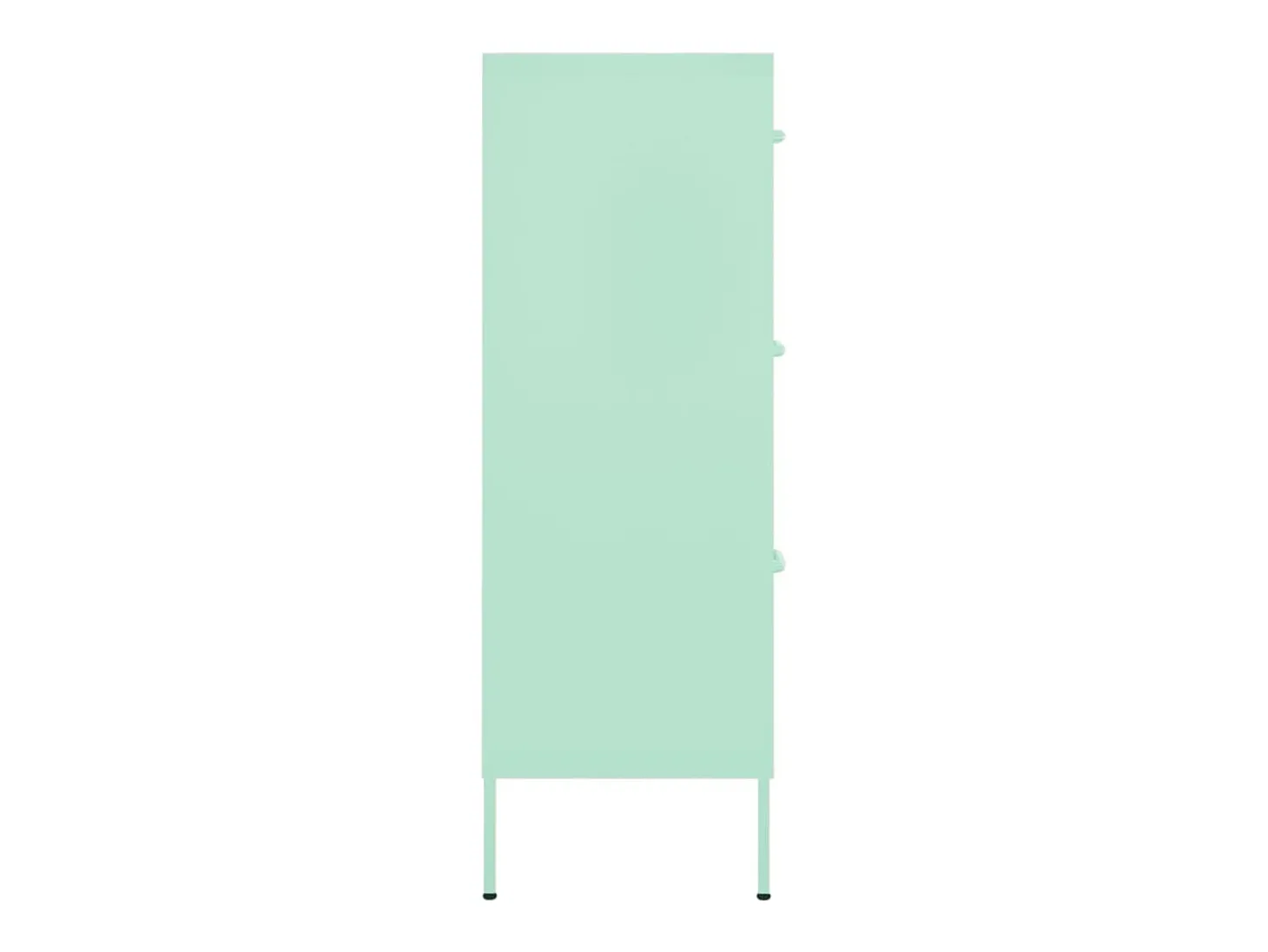Armário com gavetas aço 80x35x101,5 cm verde-hortelã