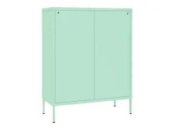 Armário com gavetas aço 80x35x101,5 cm verde-hortelã