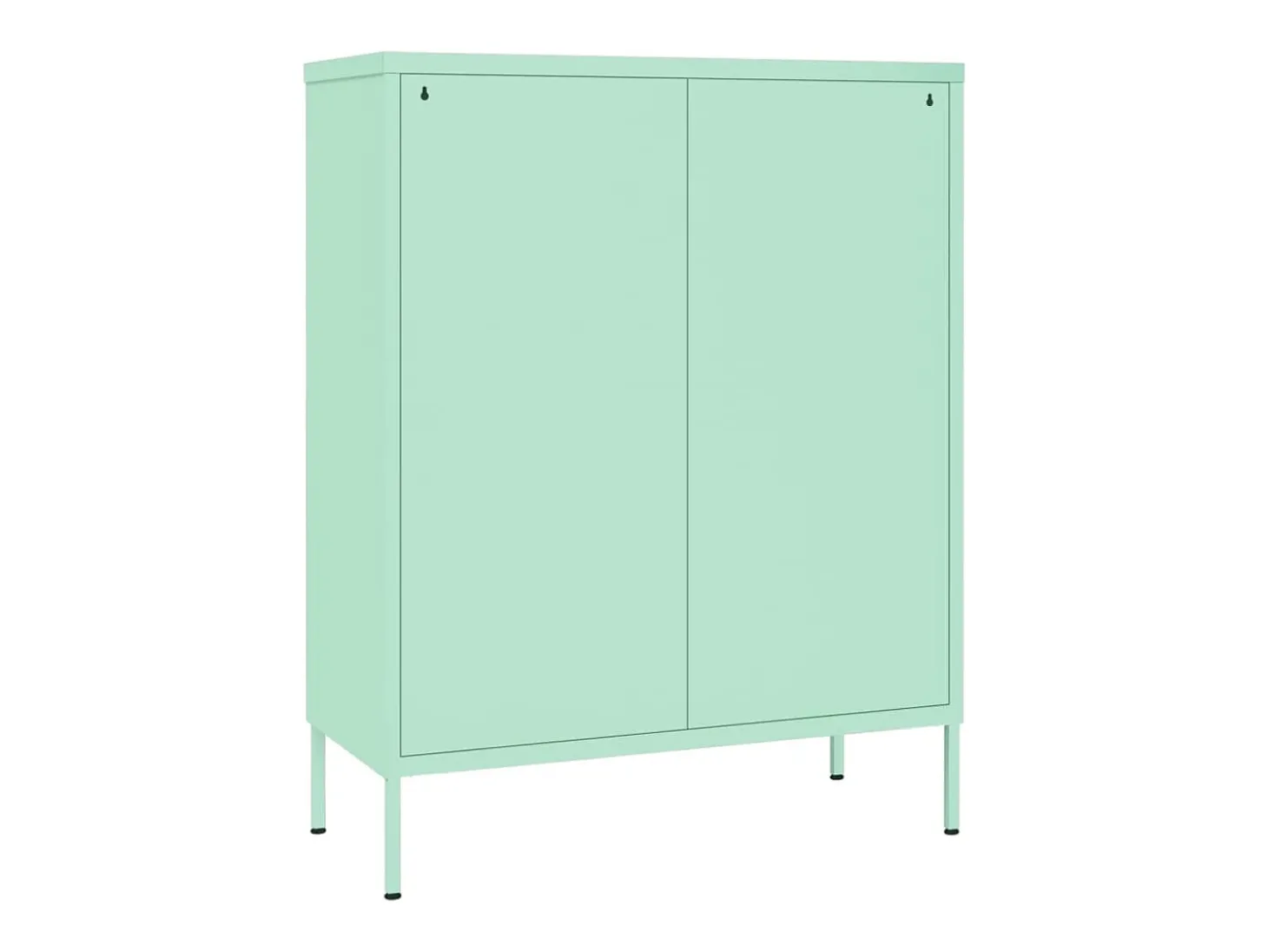 Armário com gavetas aço 80x35x101,5 cm verde-hortelã