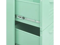 Armário com gavetas aço 80x35x101,5 cm verde-hortelã