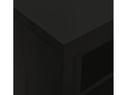 Armário com porta deslizante aço 90x40x90 cm preto