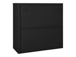 Armário com porta deslizante aço 90x40x90 cm antracite