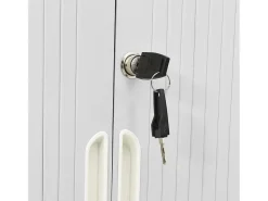 Armário com porta deslizante aço 90x40x90 cm cinzento