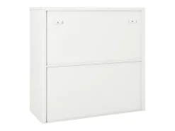 Armário com porta deslizante aço 90x40x90 cm branco