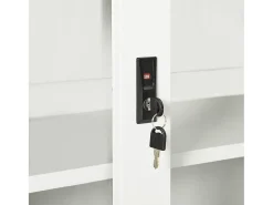 Armário com porta deslizante aço 90x40x90 cm branco