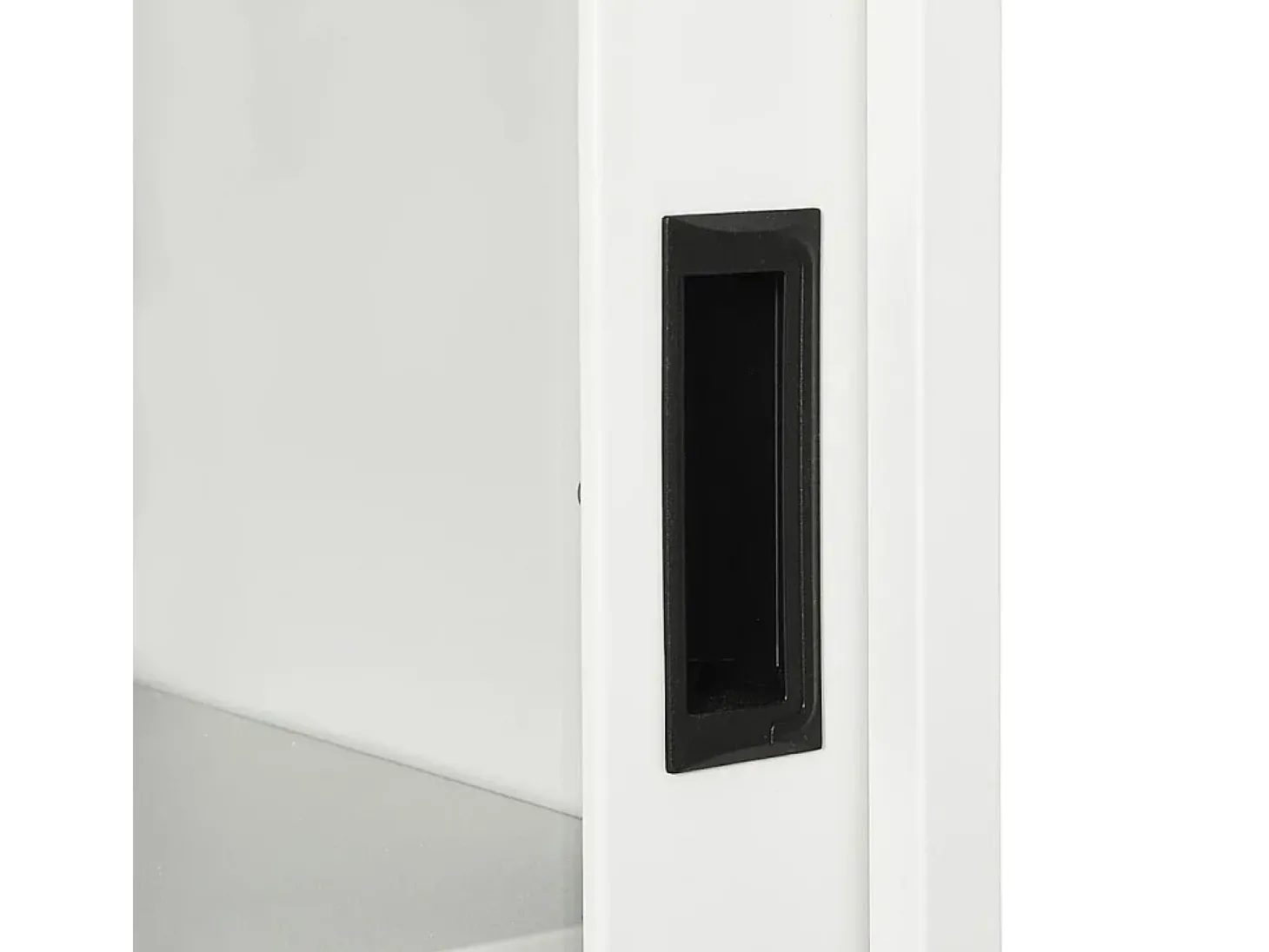 Armário com porta deslizante aço 90x40x90 cm branco