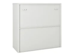 Armário com porta deslizante aço 90x40x90 cm cinzento-claro