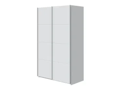Armário com portas de correr em aglomerado branco 200x150x60cm