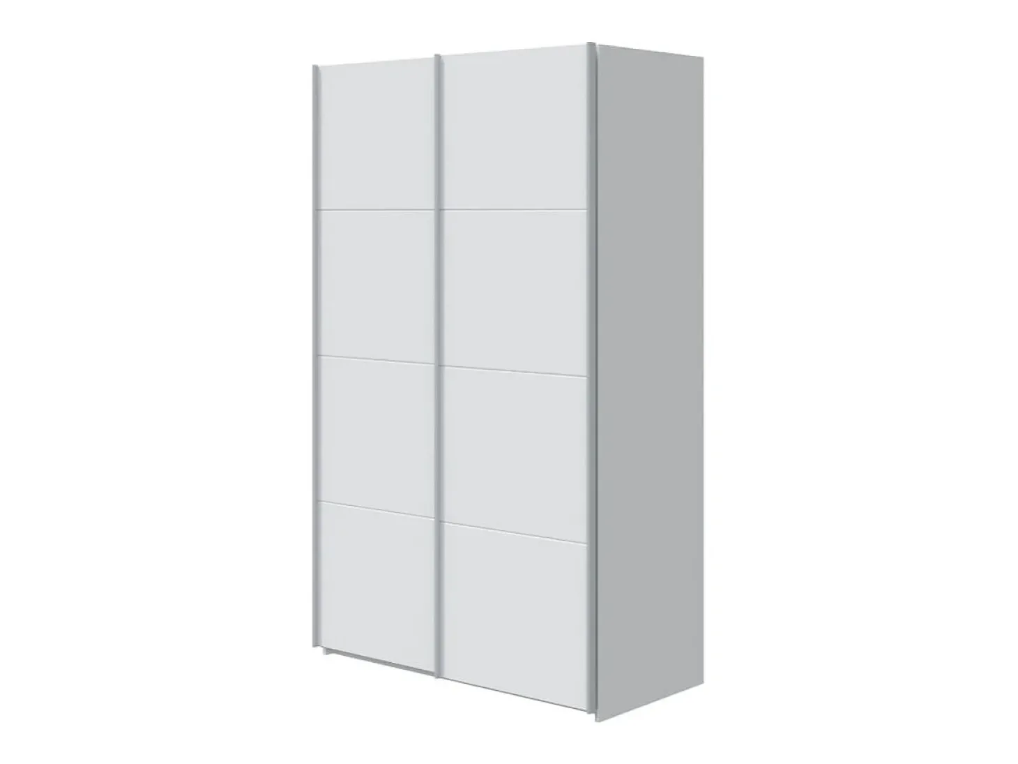 Armário com portas de correr em aglomerado branco 200x150x60cm