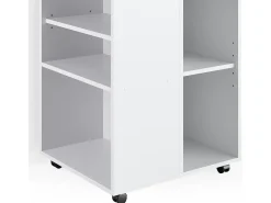Armário de arquivo com rodas branco 59.4x52.6x72