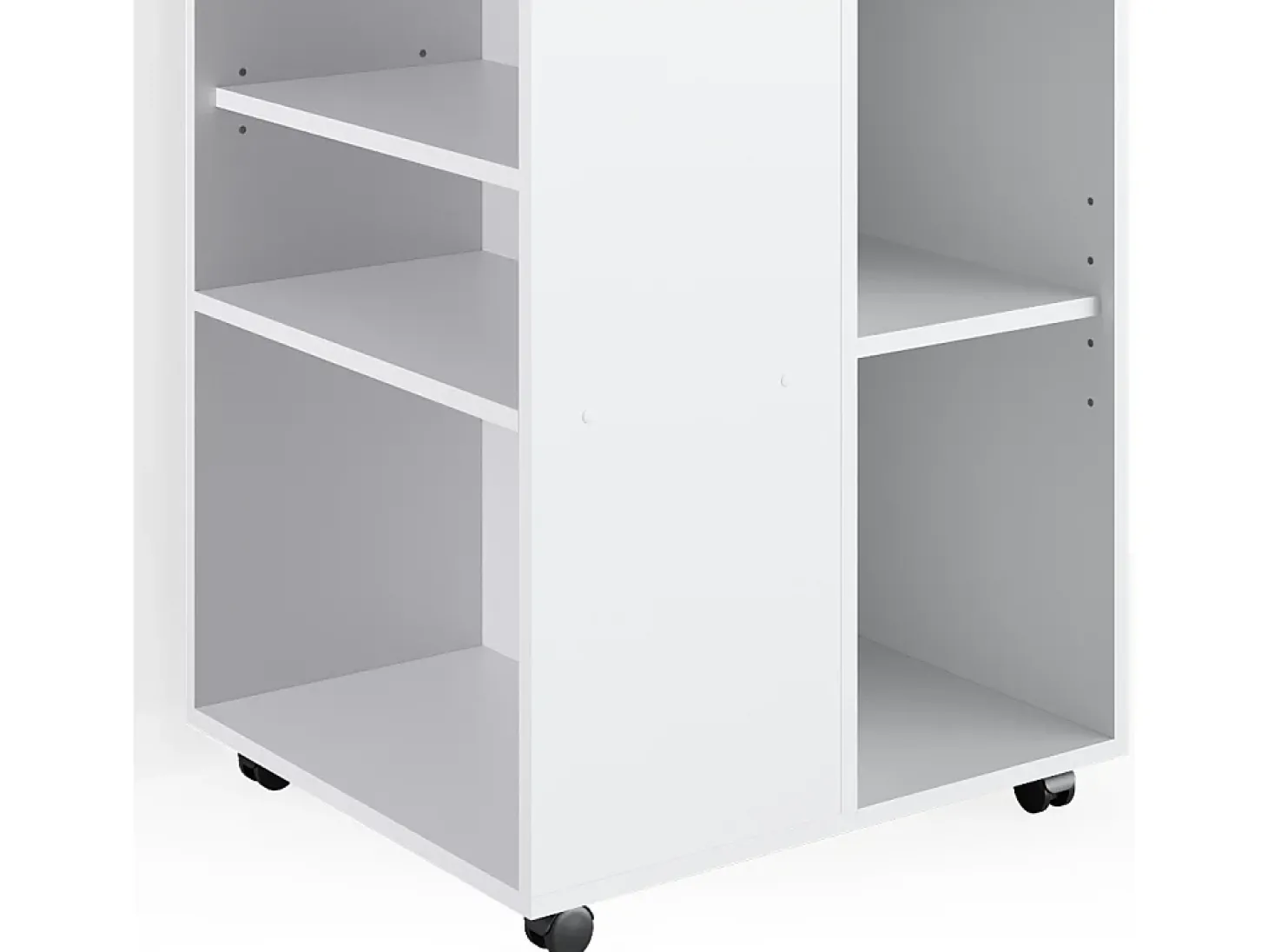 Armário de arquivo com rodas branco 59.4x52.6x72