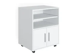 Armário de arquivo com rodas branco 48.4x60.2x74.4 novak