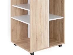 Armário de arquivo com rodas sonoma 59.4x52.6x72